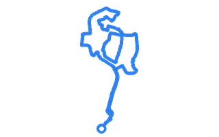 Route shape for Route 10 at Crawley DTC
