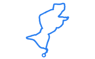 Route shape for Route 13 at Crawley DTC