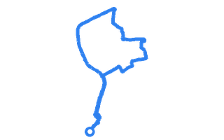 Route shape for Route 15 (NEW) at Crawley DTC