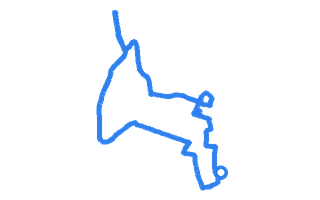 Route shape for Route 8 at Crewe DTC