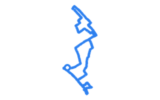 Route shape for Route 4 at Croydon DTC