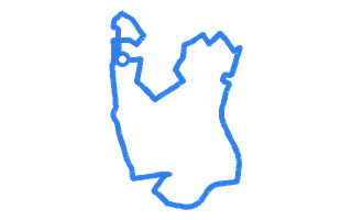 Route shape for Route 8 at Croydon DTC