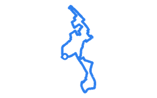 Route shape for Route 10 at Croydon DTC