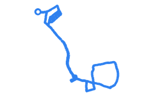 Route shape for Route 13 at Croydon DTC