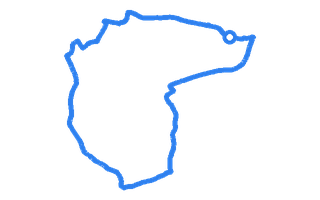 Route shape for Route 5 at Darlington DTC