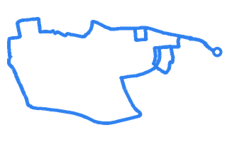Route shape for Route 12 at Darlington DTC