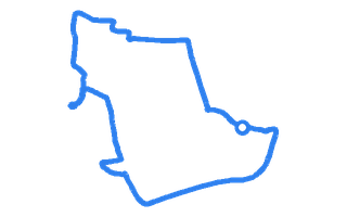Route shape for Route 15 at Darlington DTC