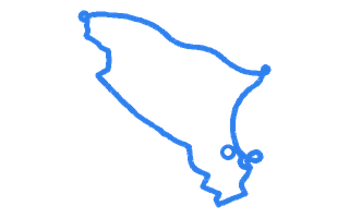 Route shape for Route 7 at Derby (Alvaston) DTC