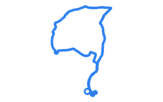 Route shape for Route 10 at Derby (Alvaston) DTC
