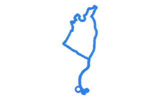 Route shape for Route 11 at Derby (Alvaston) DTC