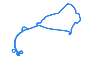 Route shape for Route 21 (NEW) at Derby (Alvaston) DTC
