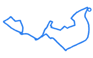 Route shape for Route 3 at Doncaster DTC