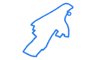 Route shape for Route 4 at Doncaster DTC