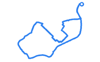 Route shape for Route 8 at Doncaster DTC