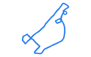 Route shape for Route 9 at Doncaster DTC
