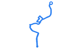 Route shape for Route 15 (NEW) at Doncaster DTC