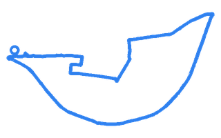 Route shape for Route 1 at Dorchester DTC