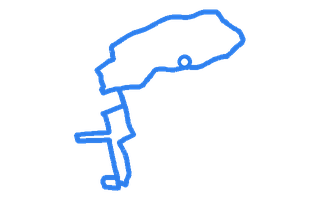 Route shape for Route 1 at Dudley DTC