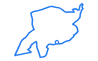 Route shape for Route 8 at Dudley DTC