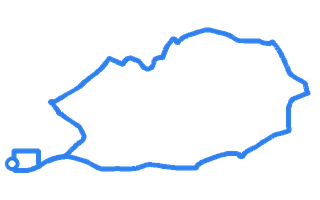 Route shape for Route 9 at Dudley DTC