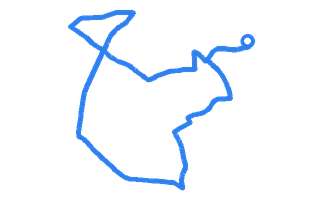 Route shape for Route 12 at Dudley DTC