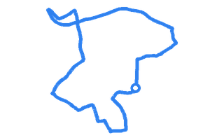 Route shape for Route 15 (NEW) at Dudley DTC