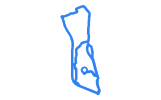 Route shape for Route 6 at Dumbarton DTC