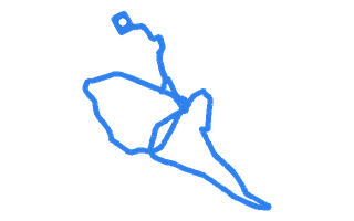 Route shape for Route 9 at Dumbarton DTC