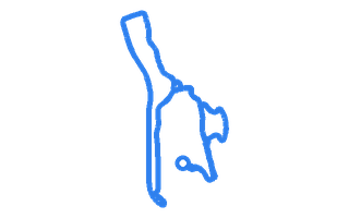 Route shape for Route 14 at Dumbarton DTC