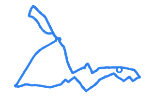 Route shape for Route 10 at Dumfries DTC