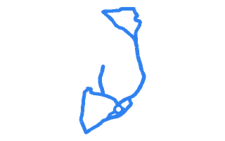 Route shape for Route 5 at Duns DTC