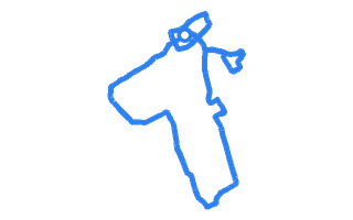 Route shape for Route 6 at Duns DTC