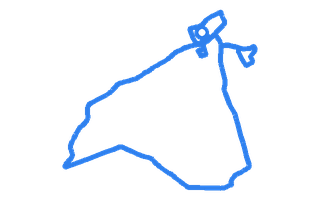 Route shape for Route 8 at Duns DTC