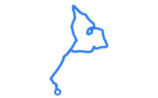 Route shape for Route 1 at Durham DTC