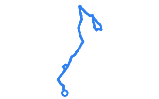 Route shape for Route 10 at Durham DTC