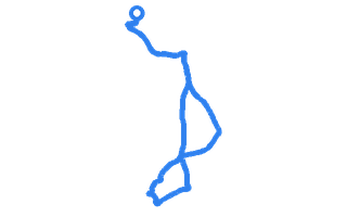 Route shape for Route 11 at Durham DTC