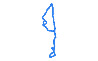 Route shape for Route 14 at Durham DTC