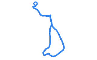 Route shape for Route 17 (NEW) at Durham DTC