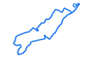 Route shape for Route 1 at Eastbourne DTC