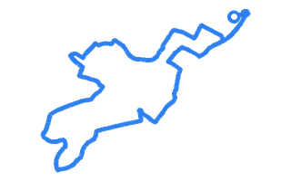 Route shape for Route 5 at Eastbourne DTC
