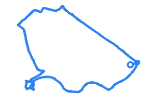 Route shape for Route 10 at Eastbourne DTC