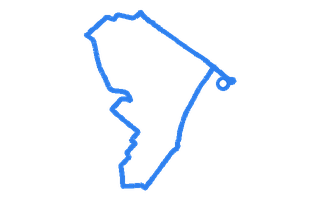 Route shape for Route 13 at Eastbourne DTC
