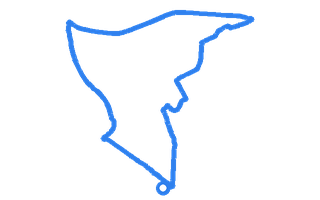Route shape for Route 14 at Eastbourne DTC