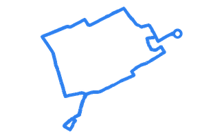 Route shape for Route 3 at Edinburgh (Currie) DTC