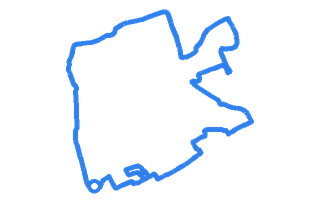 Route shape for Route 4 at Edinburgh (Currie) DTC