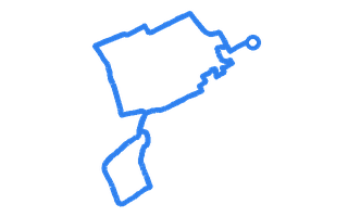Route shape for Route 6 at Edinburgh (Currie) DTC