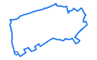 Route shape for Route 8 at Edinburgh (Currie) DTC