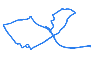 Route shape for Route 12 at Edinburgh (Currie) DTC
