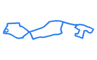 Route shape for Route 4 at Edinburgh (Musselburgh) DTC