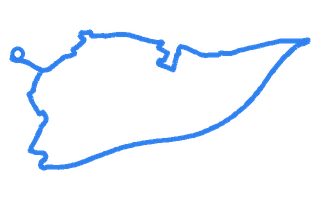 Route shape for Route 5 at Edinburgh (Musselburgh) DTC